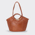 <tc>Celia - Sac en cuir de grain supérieur tressé à la main Couleur caramel</tc>
