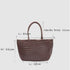 Lou - Genuine Leather Tote Bag Coffee Colour