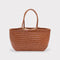 Lou - Genuine Leather Tote Bag Caramel Colour