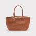 Lou - Genuine Leather Tote Bag Caramel Colour
