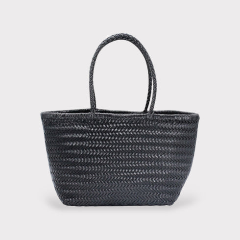 Lou - Genuine Leather Tote Bag Black Colour