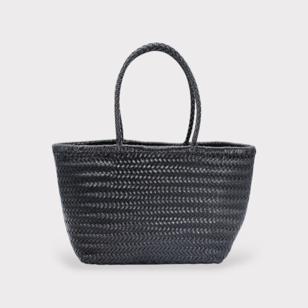 Lou - Genuine Leather Tote Bag Black Colour