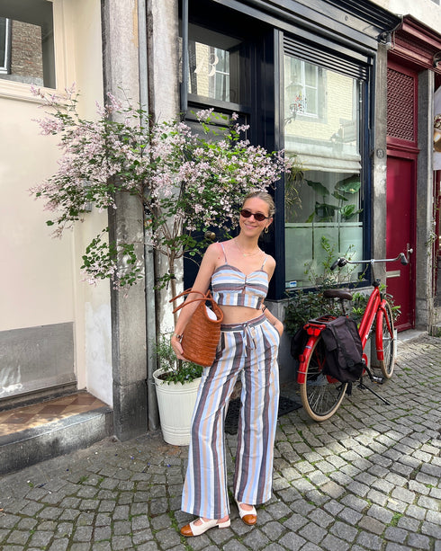 <tc>Celia - Sac en cuir de grain supérieur tressé à la main Couleur caramel</tc>