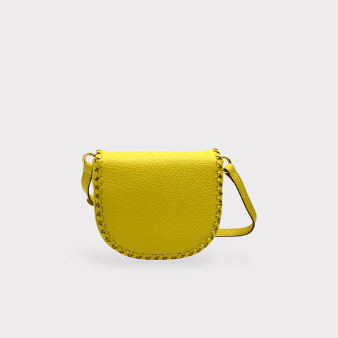 <tc>Jas - Borsa Da Sella In Pelle Fatta A Mano Giallo</tc>