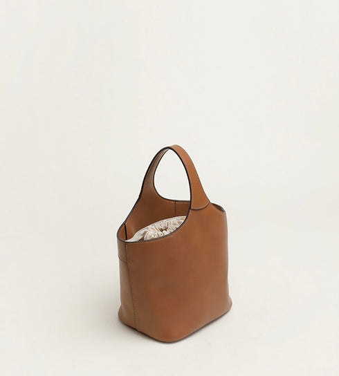 <tc>Elle - Borsa a secchiello fatta a mano in stile minimalista</tc>