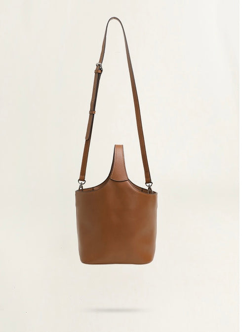 <tc>Elle - Borsa a secchiello fatta a mano in stile minimalista</tc>