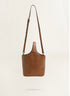 <tc>Elle - Borsa a secchiello fatta a mano in stile minimalista</tc>
