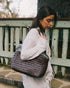 Léafa - Handwoven Artisan Shoulder Bag Green & Coffee
