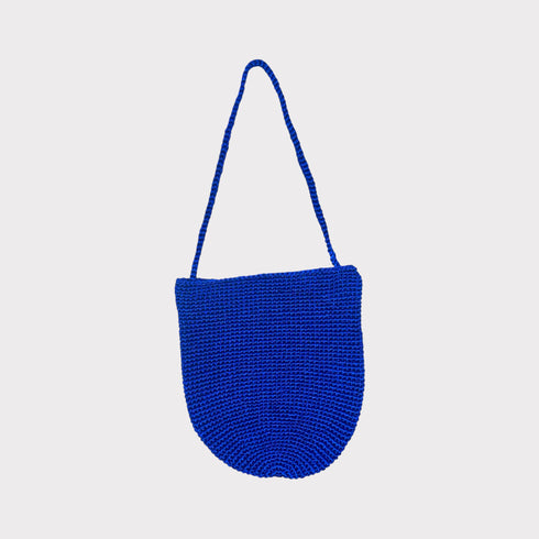 Knitting Braid Handle Basket Shape Bag
