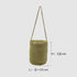 Knitting Braid Handle Basket Shape Bag