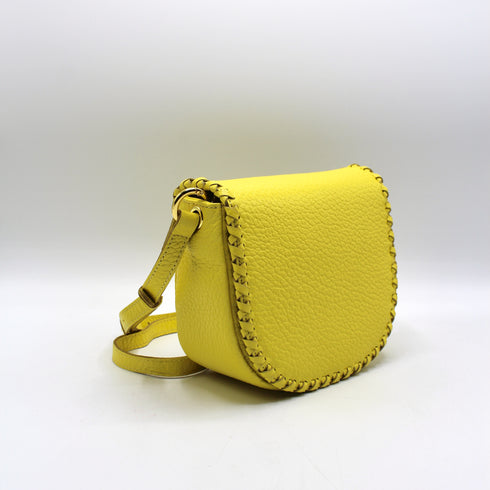 <tc>Jas - Borsa Da Sella In Pelle Fatta A Mano Giallo</tc>