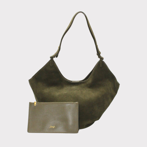 Elsa - Borsa tote da barca in pelle scamosciata