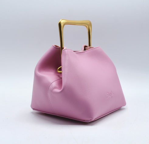 Sora - Metallic Handheld Bag Shoulder Bag Pink