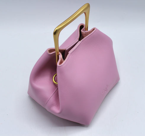 Sora - Metallic Handheld Bag Shoulder Bag Pink