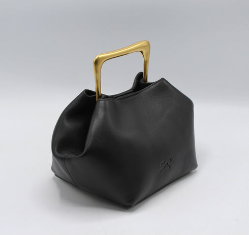 Sora - Metallic Handheld Bag Shoulder Bag Black