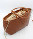 Lou - Genuine Leather Tote Bag Caramel Colour