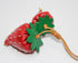 Strawberry - Handmade Grain Leather Bag Charm