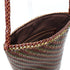 Esmée - Handmade Woven Bucket Shoulder Tote Bag Coffee & Green