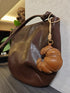 Croissant - Handmade Grain Leather Bag Charm