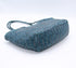 Adria - Big Size Hand Woven Leather Tote Bag Sea Blue