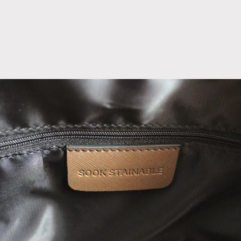 Fira - Borsa a tracolla tote a secchiello in pelle Apple Marrone