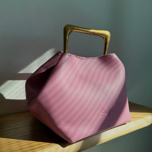 Sora - Metallic Handheld Bag Shoulder Bag Pink