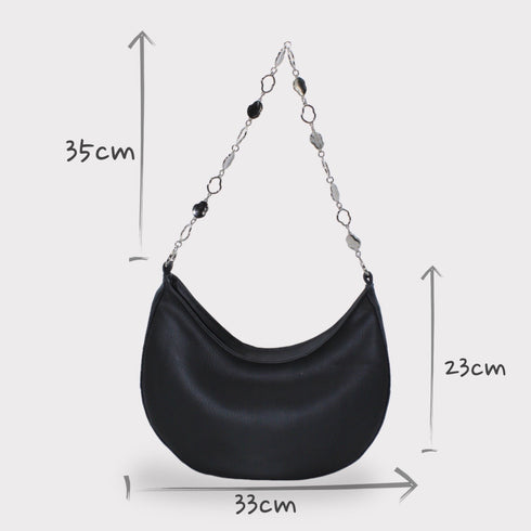 <tc>The Moon - Borsa a mezzaluna in pelle vegana di cactus</tc>