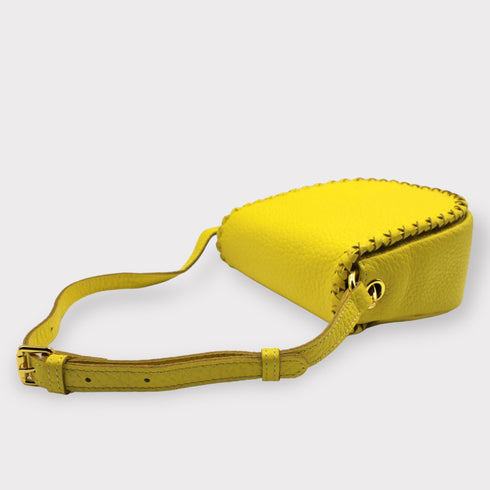 <tc>Jas - Borsa Da Sella In Pelle Fatta A Mano Giallo</tc>