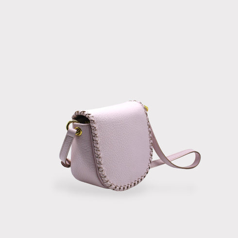 <tc>Jas - Borsa da sella in pelle fatta a mano Rosa</tc>