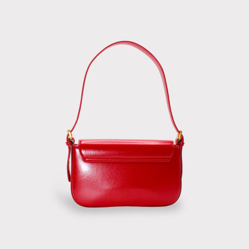 <tc>Isla – Vintage Goldschnalle Pochette Umhängetasche Rot</tc>