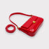 <tc>Isla – Vintage Goldschnalle Pochette Umhängetasche Rot</tc>