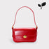 <tc>Isla – Vintage Goldschnalle Pochette Umhängetasche Rot</tc>