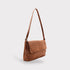 Ema - Handmade Woven Leather Messenger Bag Caramel