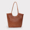 <tc>Liv - Borsa tote in pelle intrecciata a mano caramello</tc>