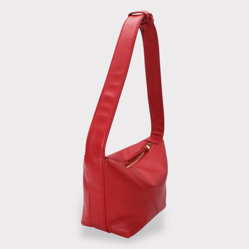 Evy - Sustainable Cacti Vegan Leather Pouch Handheld Shoulder Bag Red