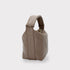 Evy - Genuine Leather Pouch Shoulder Bag Taupe