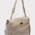 <tc>Juli - borsa in pelle di vitello fatta a mano con chiusura metallica beige</tc>
