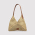 Vanda - Handmade Natural Raffia V-cut Shoulder Bag M