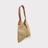 Vanda - Handmade Natural Raffia V-cut Shoulder Bag M