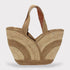 Yasmin - Handmade Natural Raffia Tulip Tote Bag Natural Color