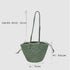 <tc>Carmel – Handgewebte Bucket Bag aus hochwertigem Leder in Rosmarin</tc>