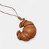 Croissant - Handmade Grain Leather Bag Charm