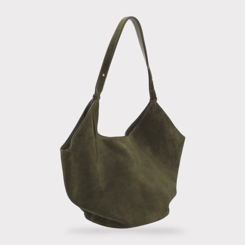 Elsa - Borsa tote da barca in pelle scamosciata