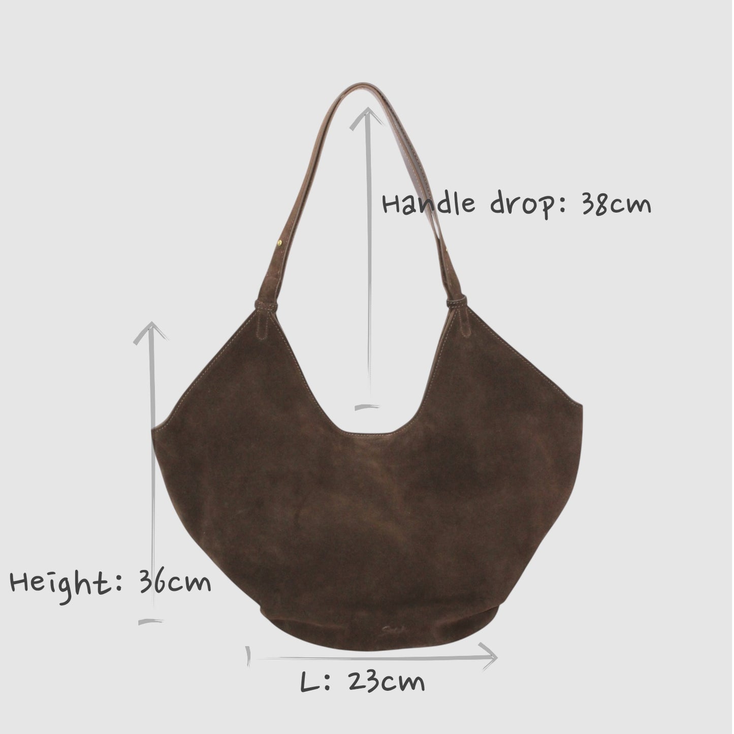 <tc>Elsa – Große Tasche aus Wildleder</tc>