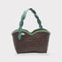 Léafa - Handwoven Artisan Shoulder Bag Green & Coffee