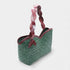 Léafa - Handwoven Artisan Shoulder Bag Burgundy & Green