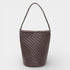 Esmée - Handmade Woven Bucket Shoulder Tote Bag Coffee