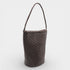 Esmée - Handmade Woven Bucket Shoulder Tote Bag Coffee