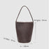 Esmée - Handmade Woven Bucket Shoulder Tote Bag Coffee