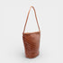 Esmée - Handmade Woven Bucket Shoulder Tote Bag Caramel